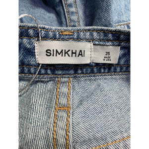 Simkhai 'Molly' Blue Cotton Mini Skort Size 25