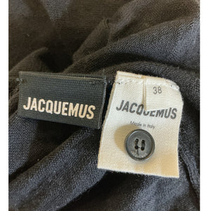 Jacquemus Cropped Black Soli Cardigan Size 38 EU / US 6