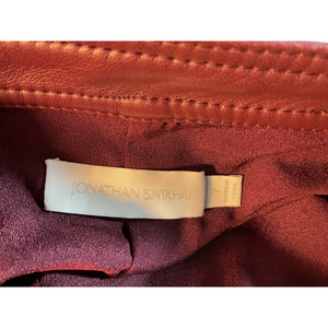 Simkhai Wrap Dark Red Bia Midi Skirt Size 2