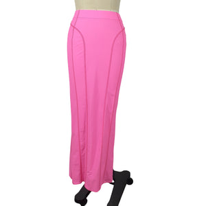Jacquemus Sleek Pink La Jupe Tuba Maxi Skirt Size US 2