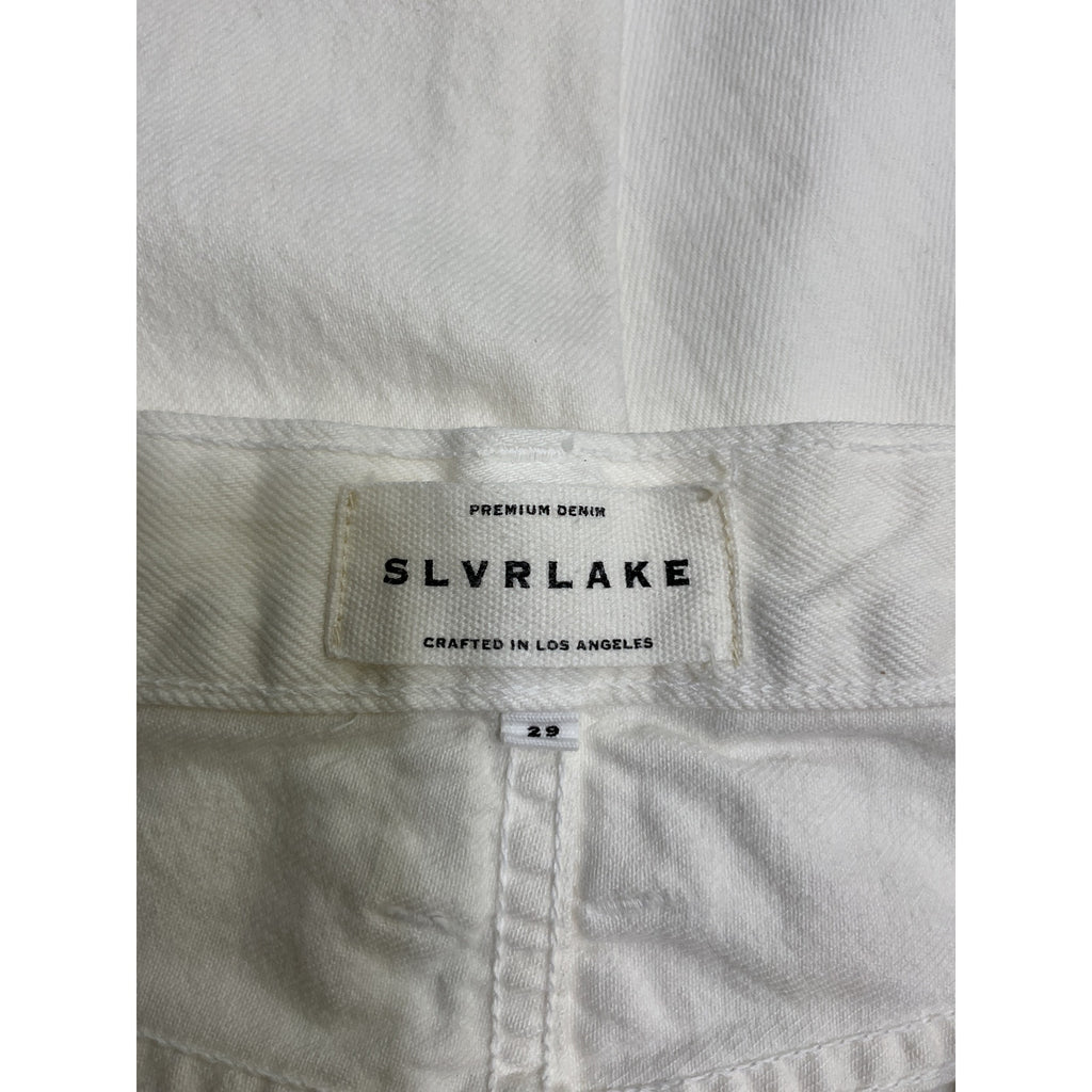Slvrlake 'Frankie' White Cotton Denim Jean Size 29