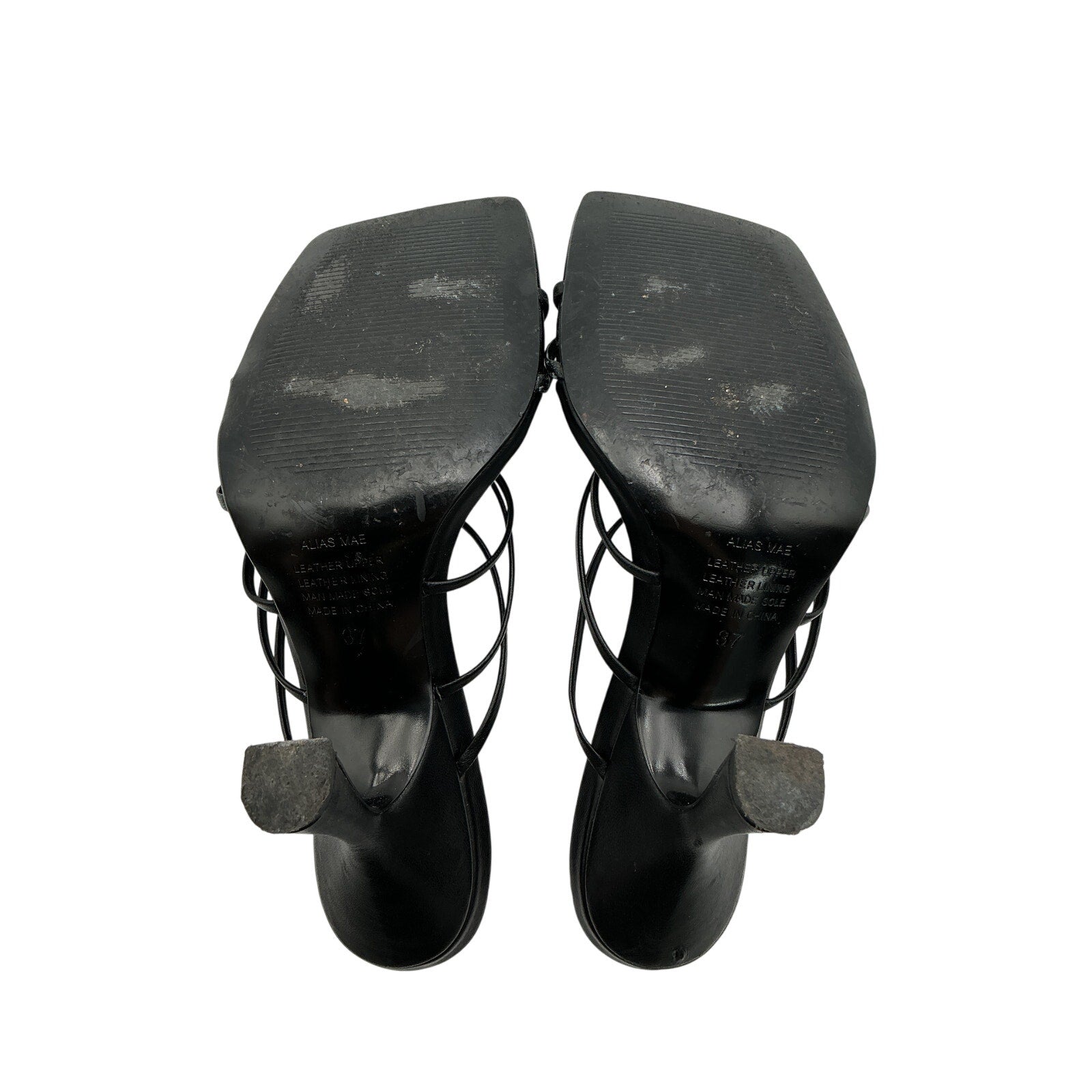 Alias Mae 'Monty' Black Leather Mule Size 7