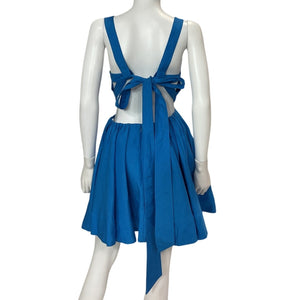 Aje Chic Azure Blue Clara Tie Back Dress Size 8/ US 4
