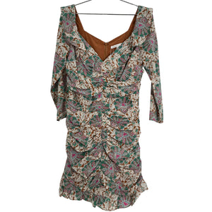 Veronica Beard Floral Multicolor Lozano Minidress Size 8