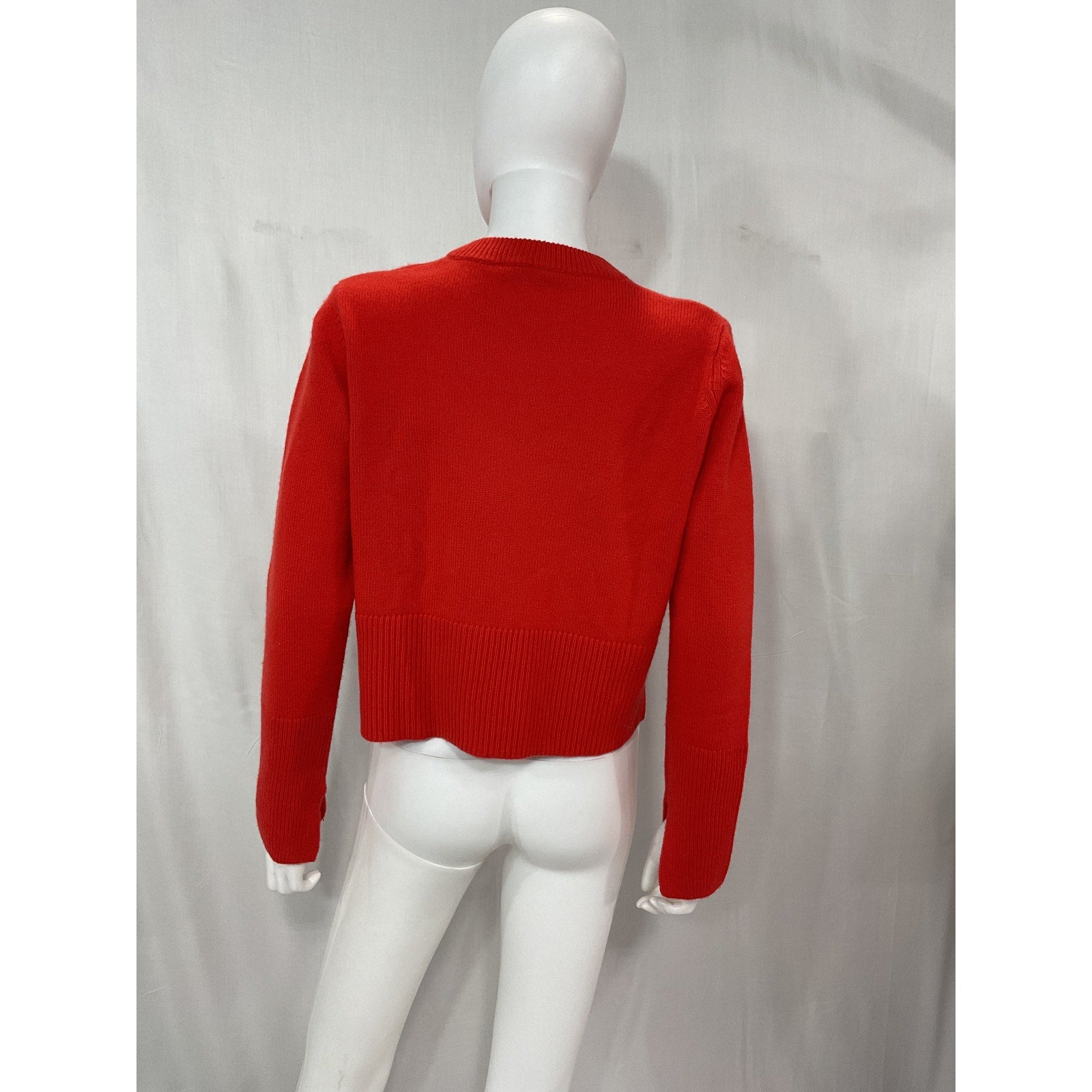Autumn Cashmere 'Boxy' Red Crew Neck Size S