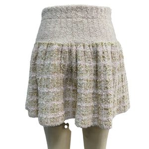 LoveShackFancy Textured Cream Puff Pink Bibi Skirt Size XS