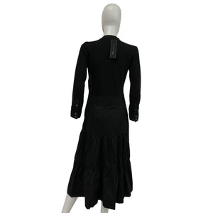 Veronica Beard 'Peralta' Black Mixed-Media Dress Size S - NWT