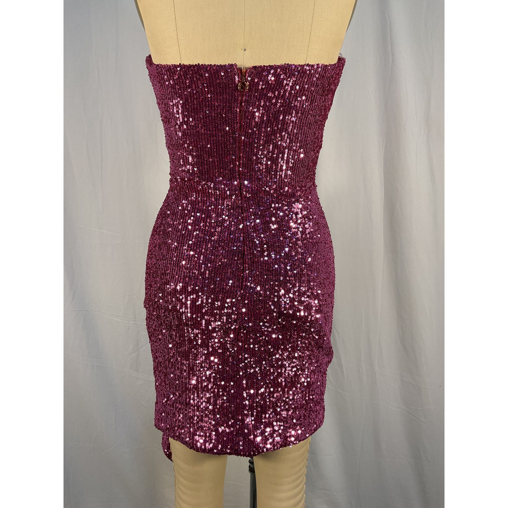 Nookie 'Sloane' Pink Nylon Mini Dress Size M