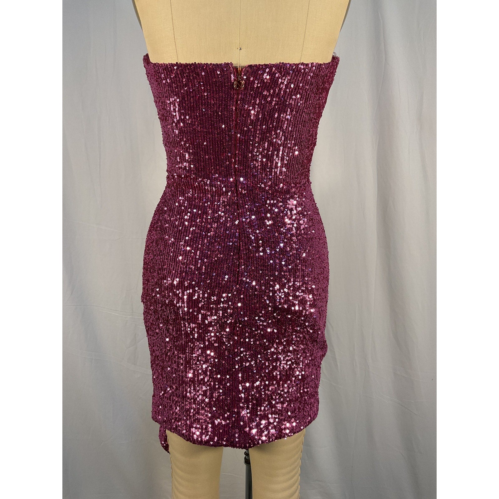 Nookie 'Sloane' Pink Nylon Mini Dress Size M