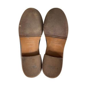 Sézane 'Andr�' Brown Leather Loafers Size 7