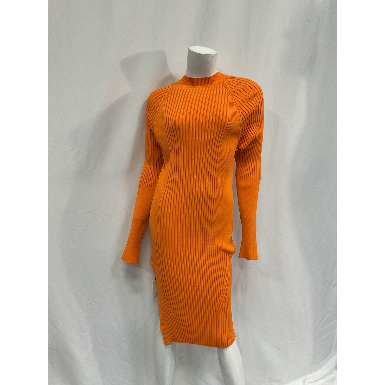 Jacquemus 'Pigolo' Orange Viscose Dress Size 44