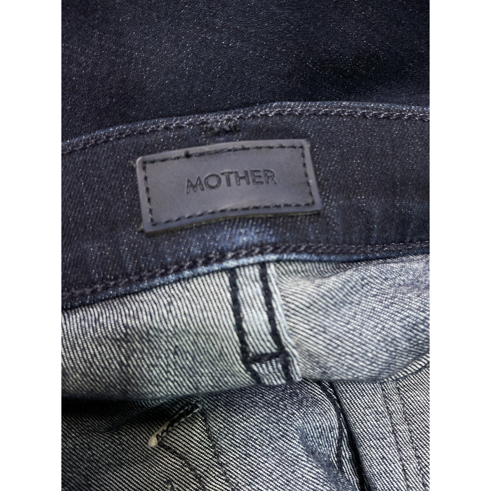 Mother 'The Mid' Black Rise Dazzler Ankle Denim Jeans Size 27