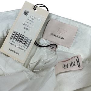 Cinq à Sept Tiered Cream Judith Minidress Size 2