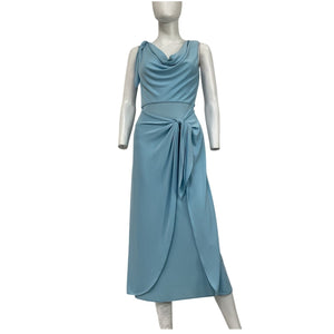 Cinq à Sept Draped Blue Odin Dress Size 0