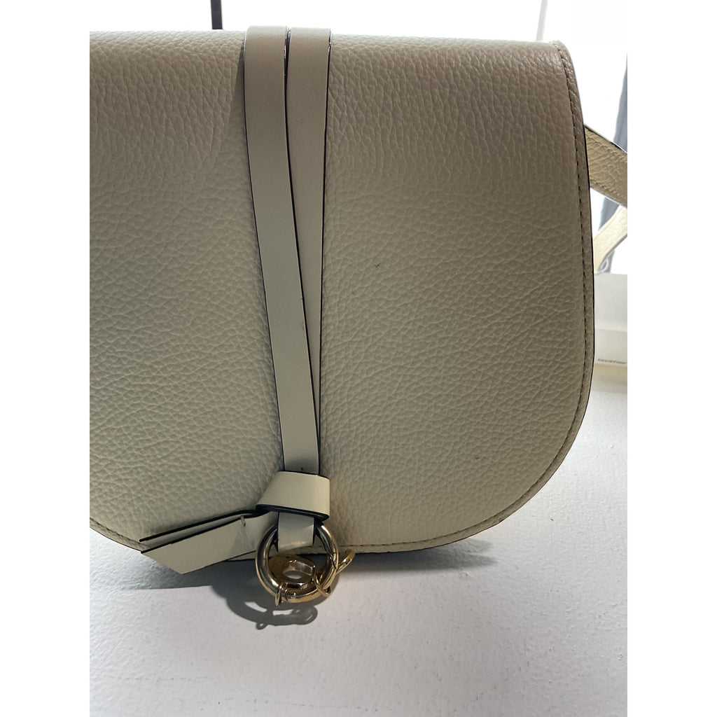 Chlo� 'Alphabet' Beige Leather Crossbody Bag