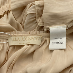 Ulla Johnson Tiered Beige Rose Dress Size 2