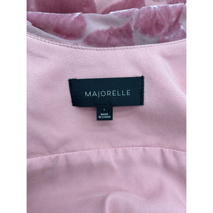 Majorelle Flocked Pink Trixie Midi Dress Size L