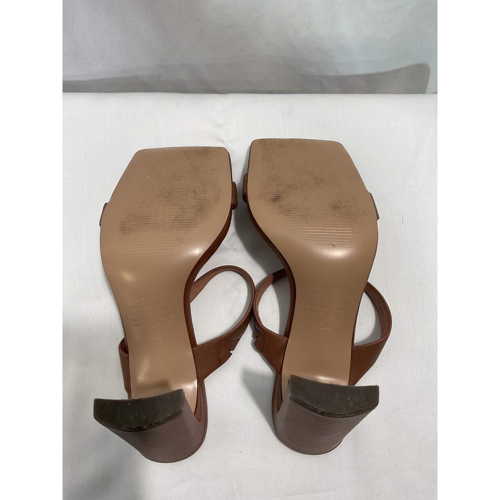 Alias Mae 'Cassie' Brown Leather Mule Size 6