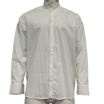 Mens Fear Of God Classic White Mandarin Collar Shirt Size 46