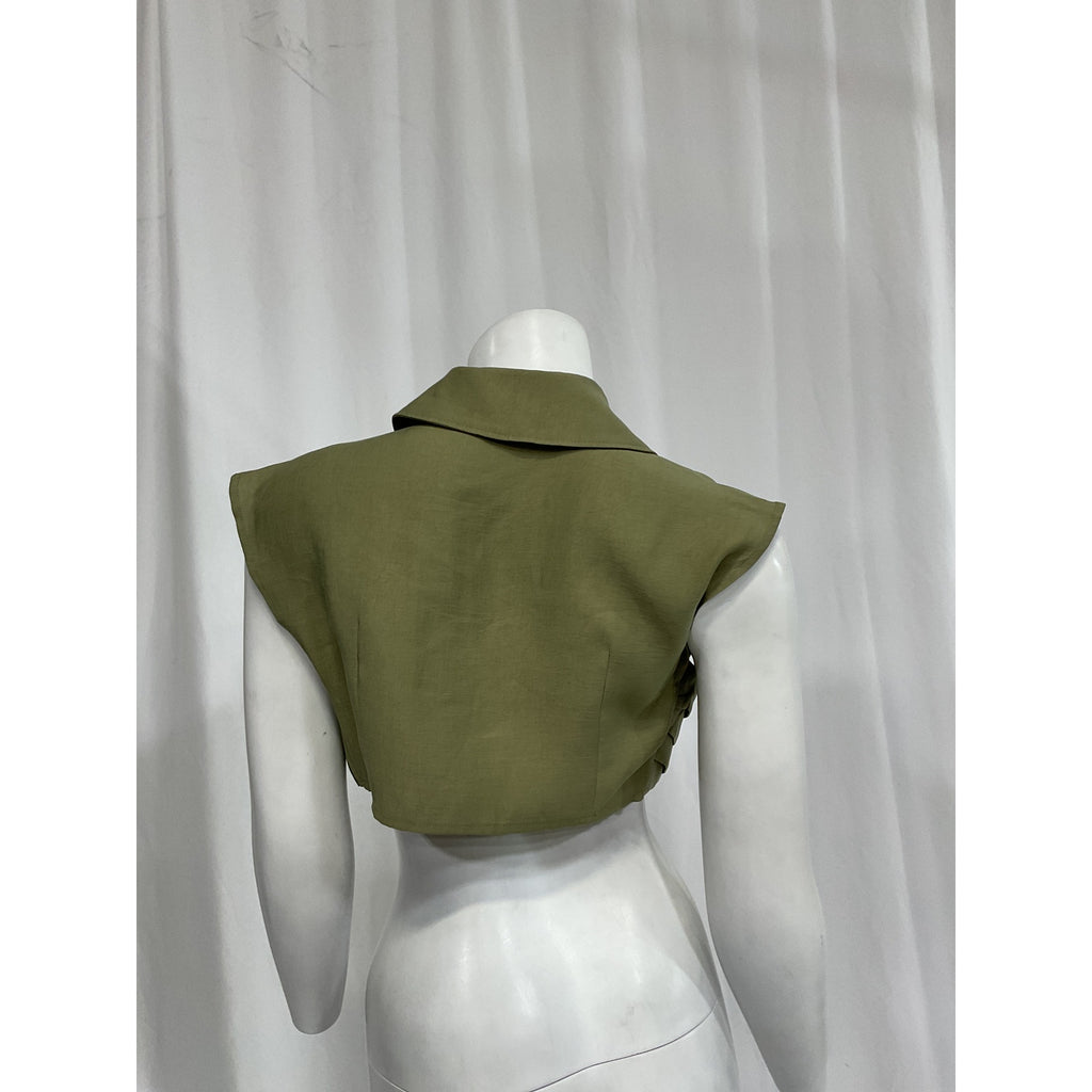 Cult Gaia 'Janette' Green Top Size S