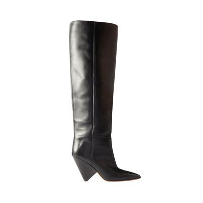 Isabel Marant Sleek Black Lakita Knee Boots Size EU 38 / US 8