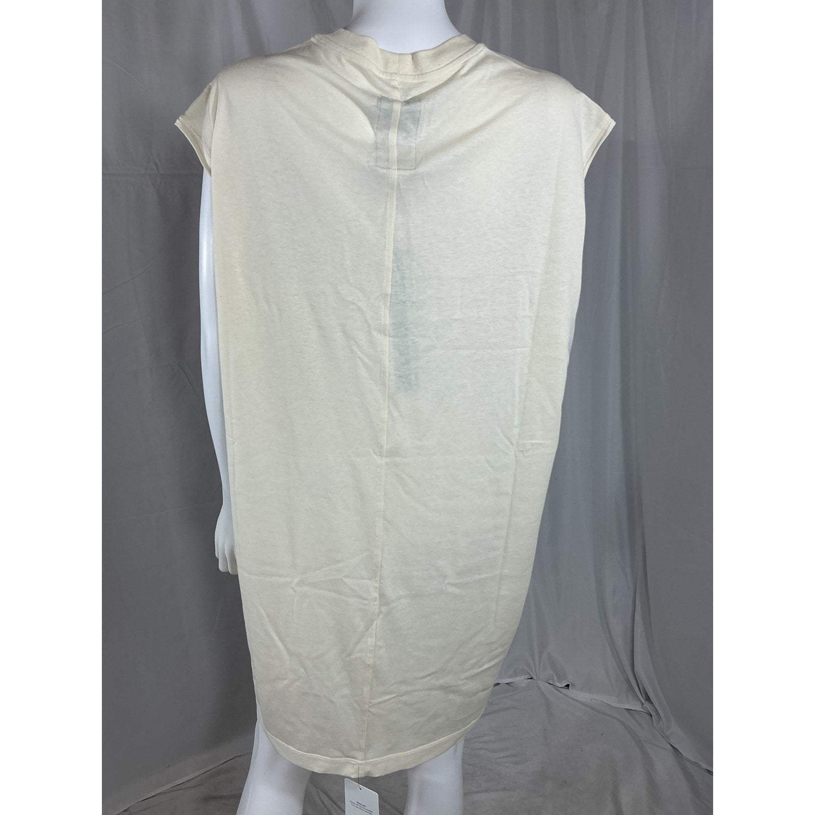 Rick Owens 'Tarp' White Cotton Jersey T-Shirt Size L - NWT