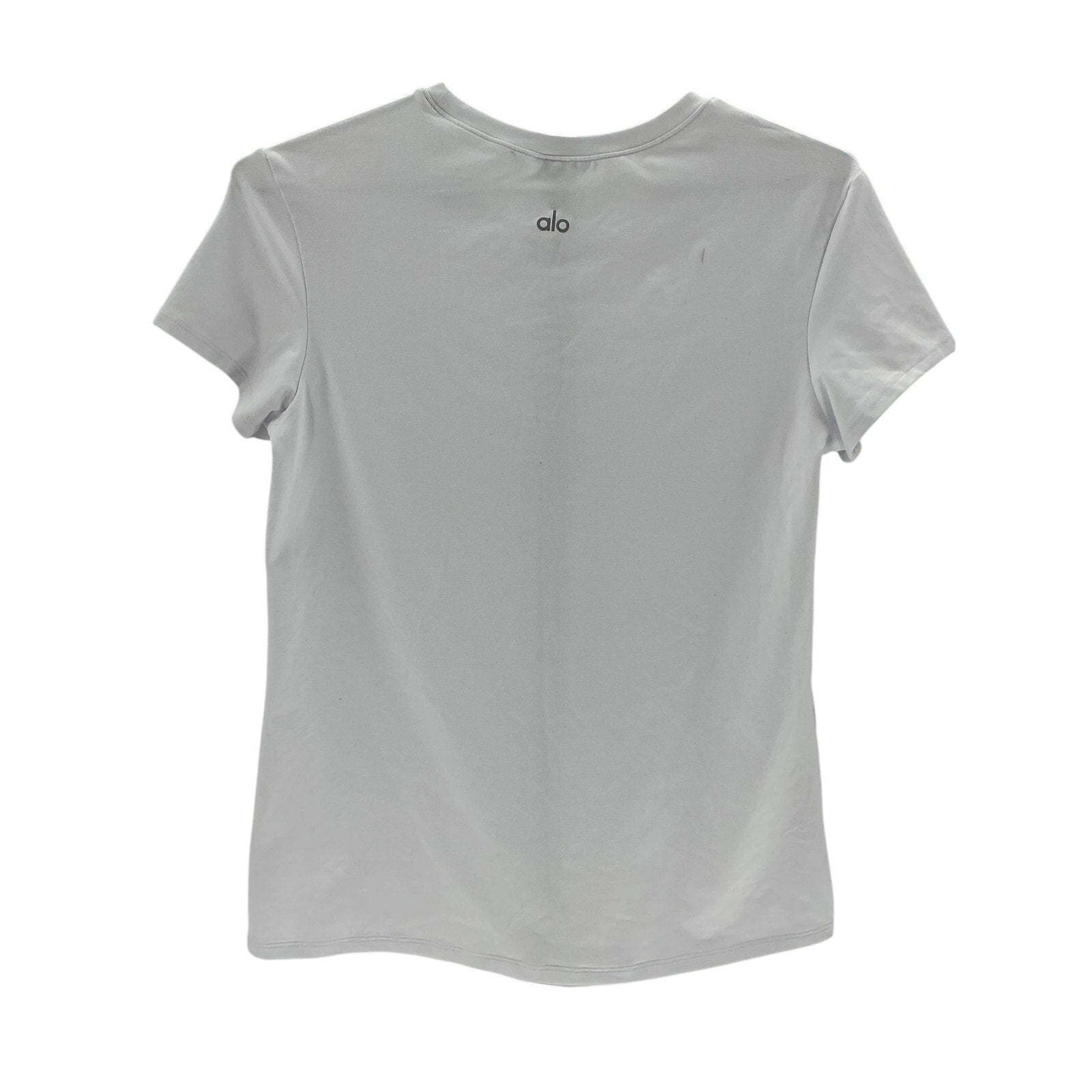 Alo Yoga 'Alosoft' White Polyester Finesse Tee Size M