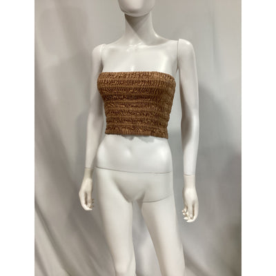 Faithfull The Brand Brown 'Latia' Top Size XL