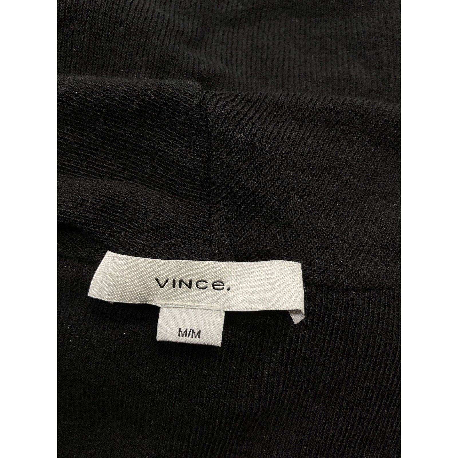Vince Fixed Wrap Black Lyocell Top Size M