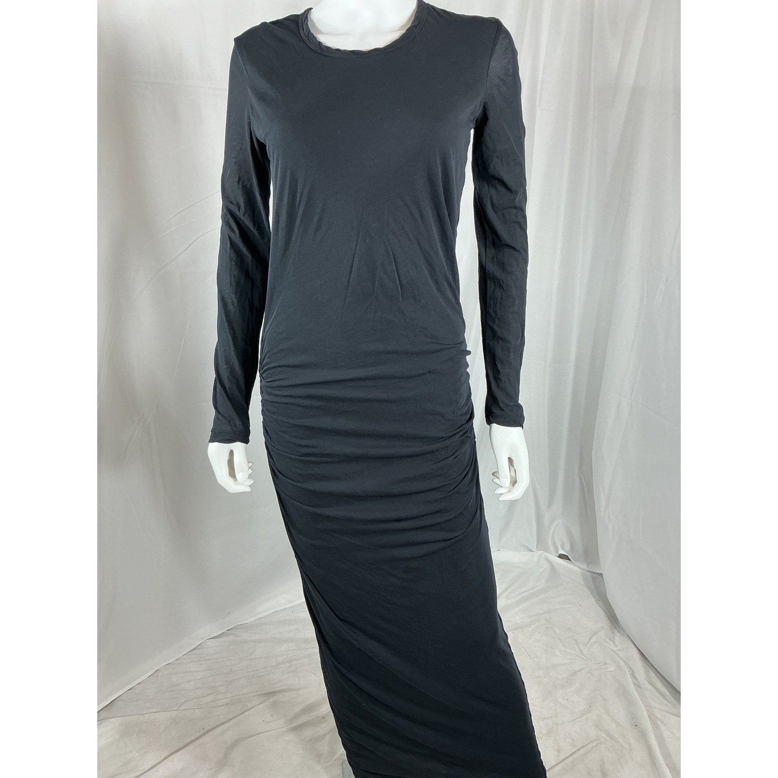 James Perse Cotton-Jersey Black Cotton Maxi Dress Size 2