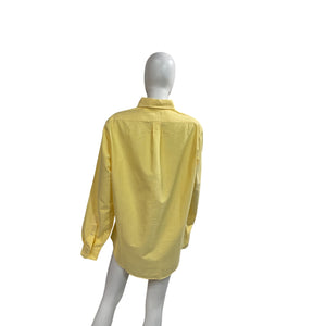 Ralph Lauren Classic Yellow Oxford Button-Down Shirt Size Large
