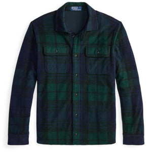 Ralph Lauren Classic Multicolor Plaid Knit Flannel Overshirt Size M