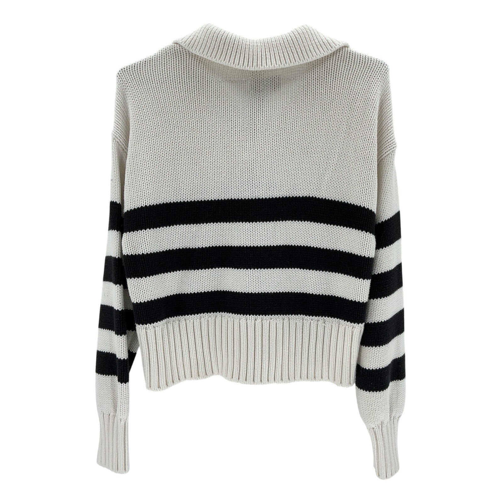 Pistola 'Arlo' White Cotton Polo Sweater Size S