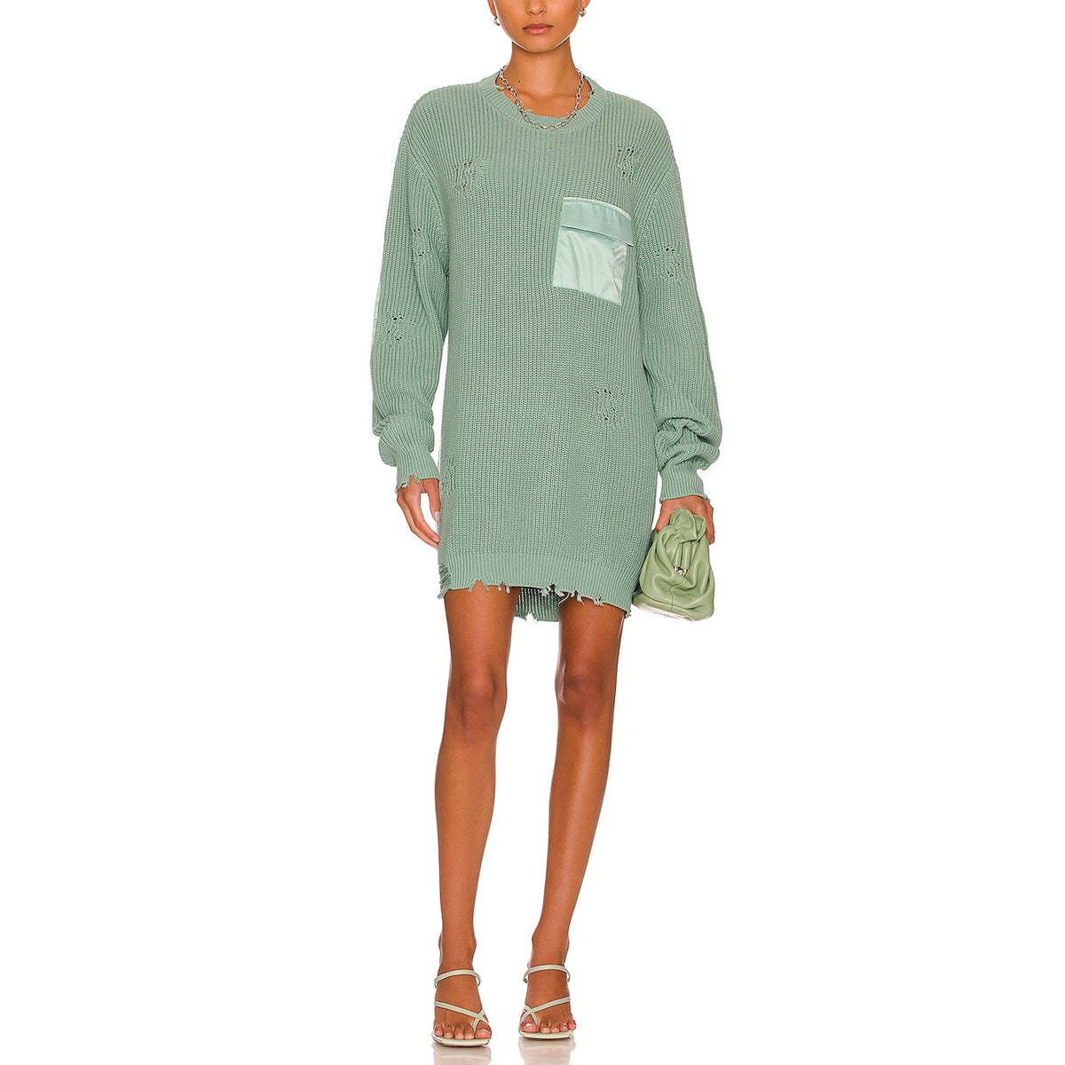 Ser.O.Ya 'Devin' Green Sweater Size S