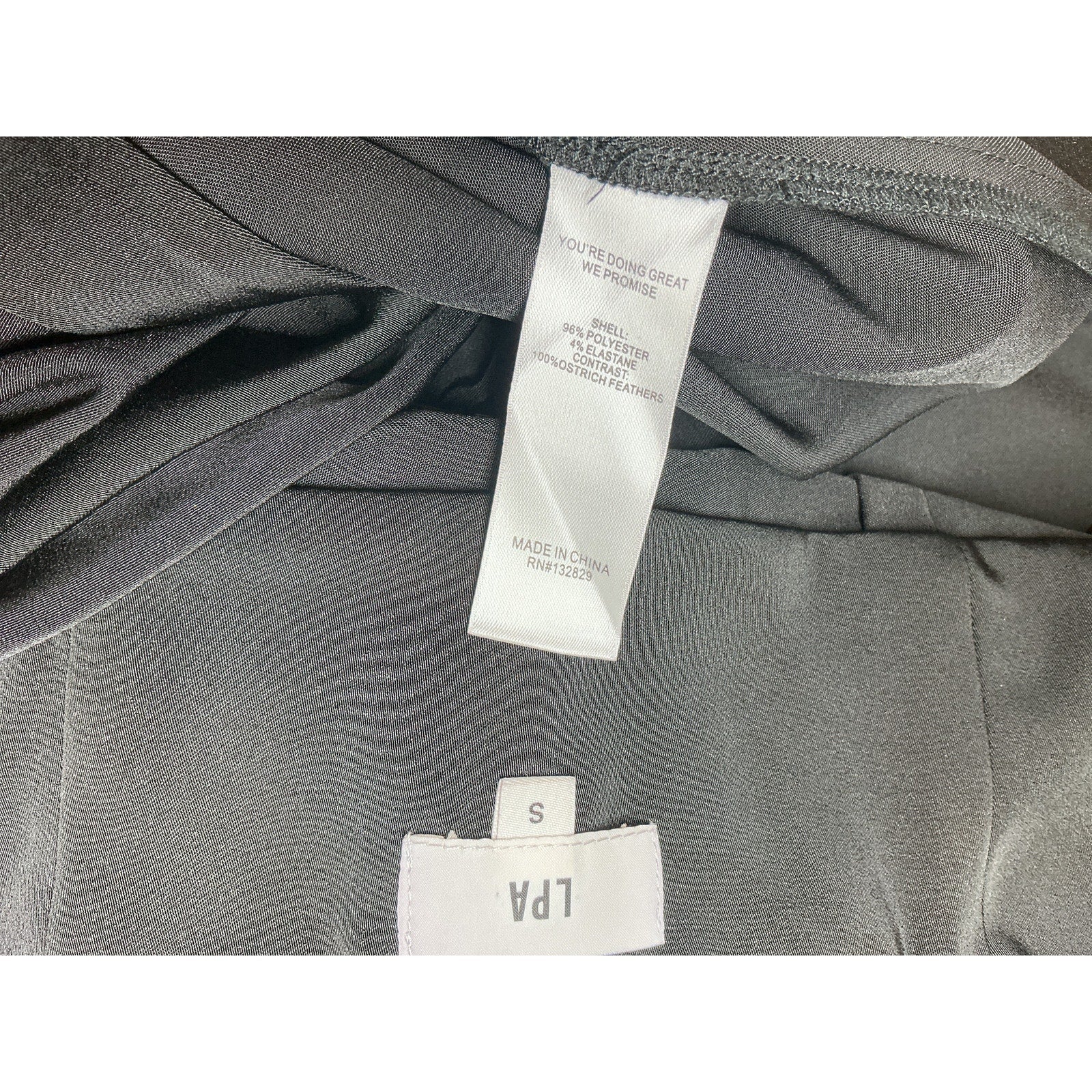 Lpa 'Aurora' Black Poly Dress Size S