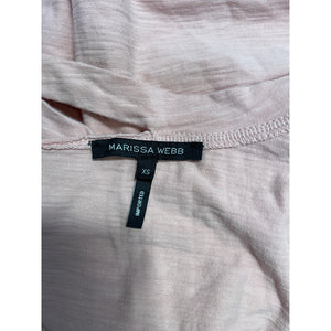 Marissa Webb 'Tate' Pink Cotton Cut Out Tee Size XS