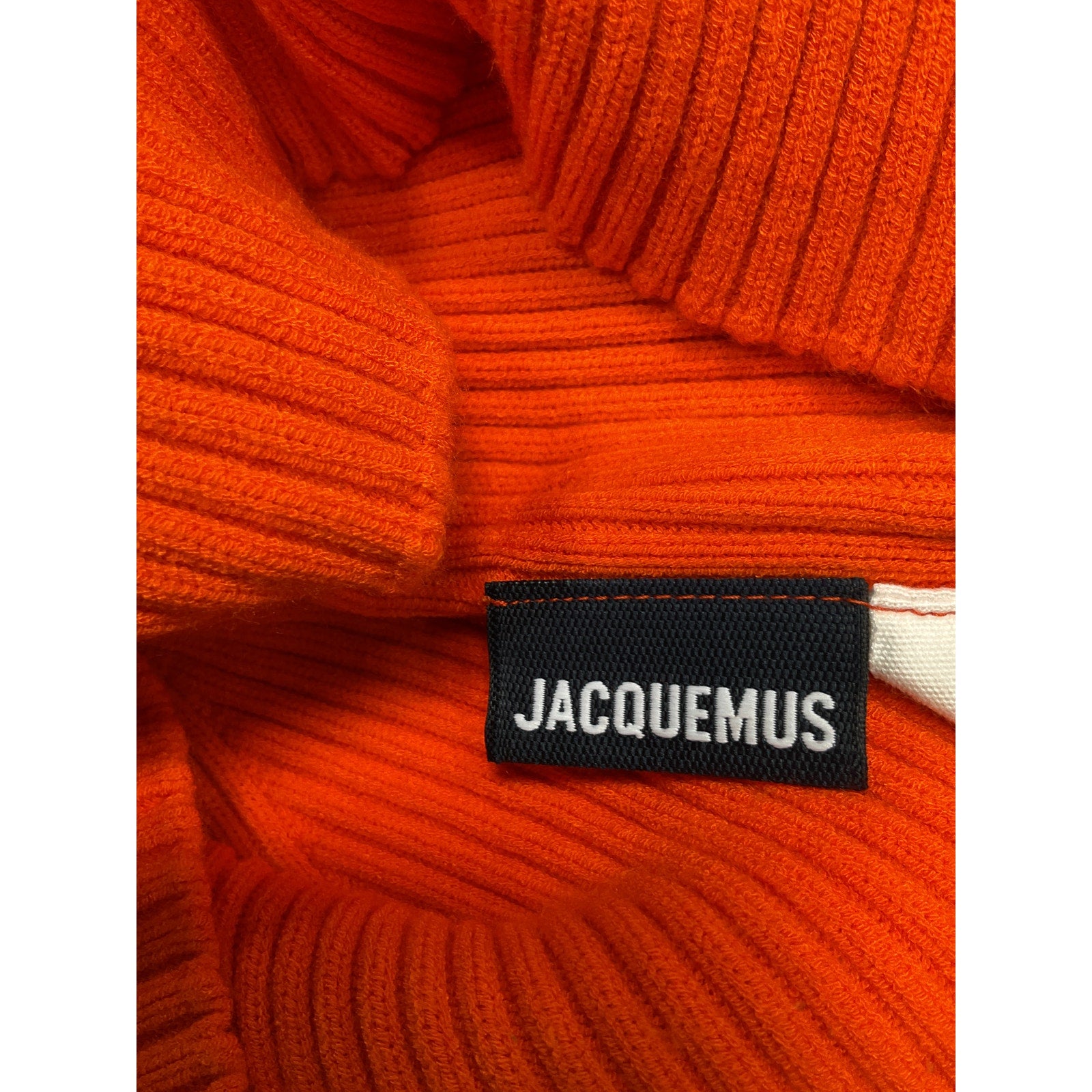 Jacquemus 'Le' Orange Viscose T-Shirt Maille Size XS