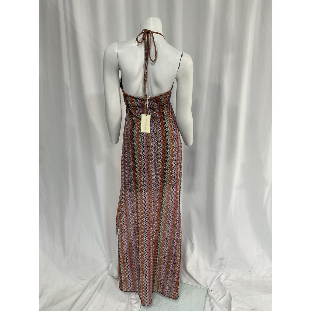 Ramy Brook 'Daphne' Pink Halter Maxi Dress Size 4 - NWT