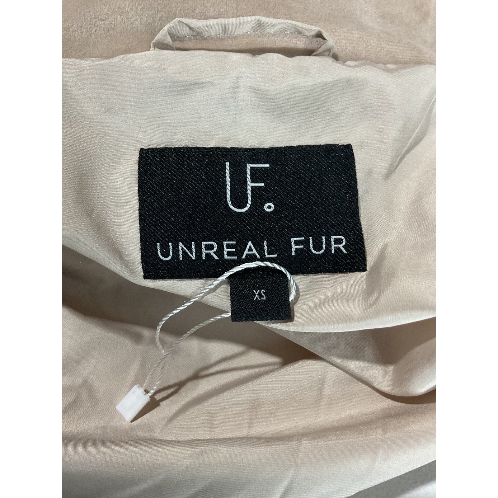 Unreal Fur New Amsterdam Tan Polyester Jacket Size XS