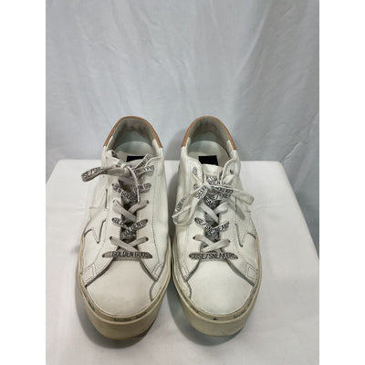 Golden Goose 'Hi Star' White Leather Sneaker Size 10