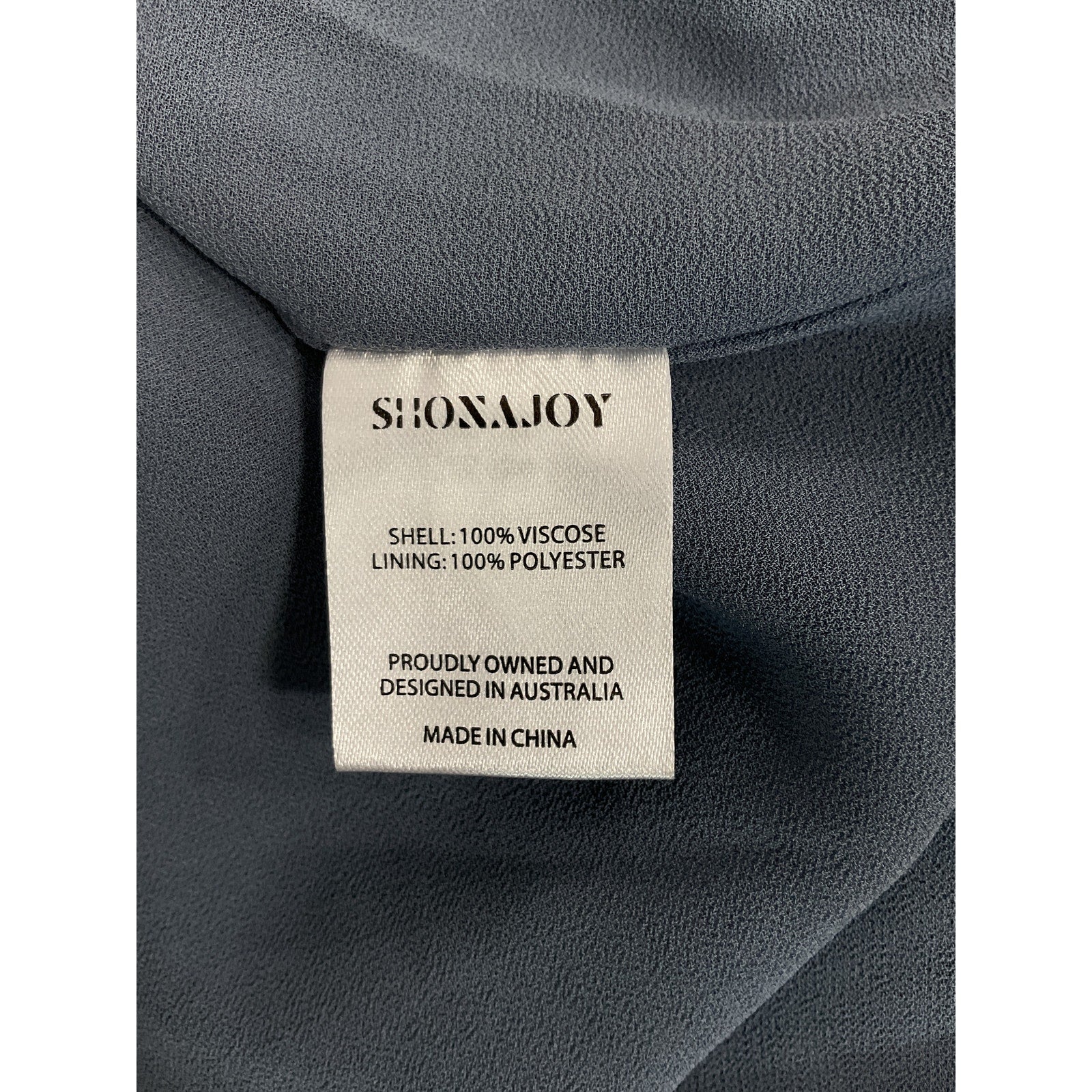 Shona Joy 'Lily Bias' Blue Satin Ruched Midi Dress Size 6 - NWT
