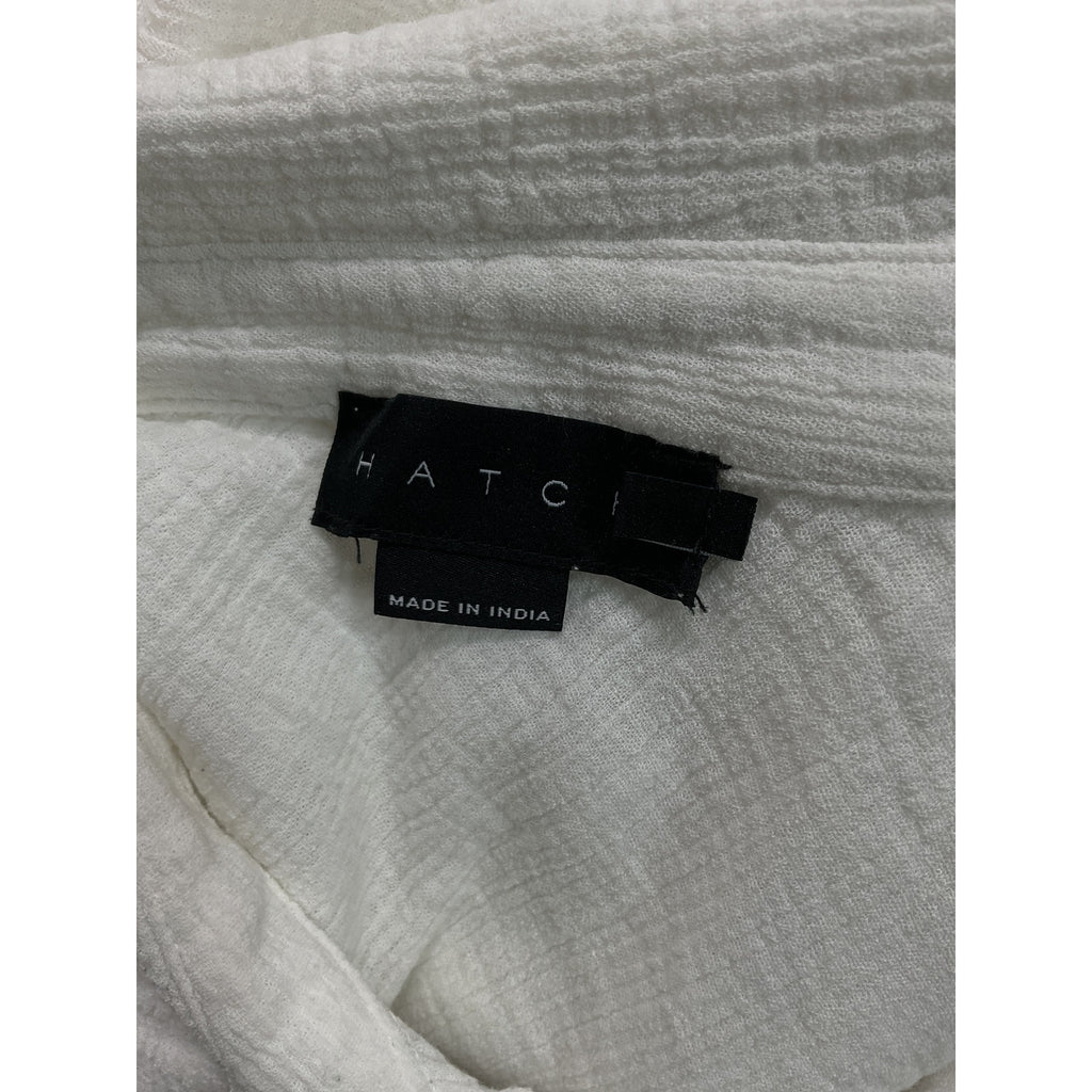 Hatch 'The Aubrey' White Short Sleeve Shirt Size 4