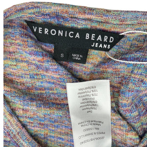 Veronica Beard Ribbed Multicolor Haylee Midi Dress Size S
