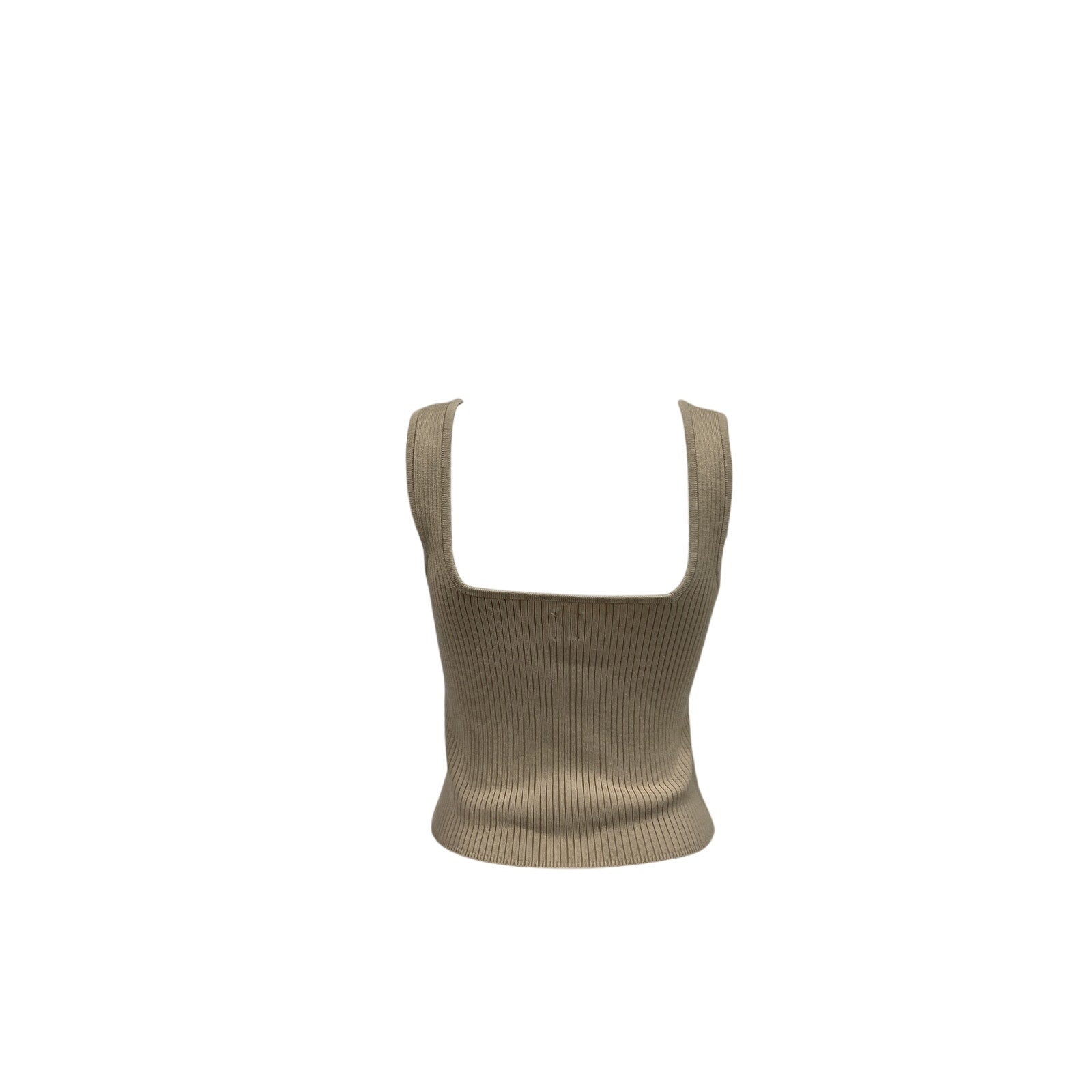 Helsa 'Halden' Beige Viscose Square Neck Tank Size M