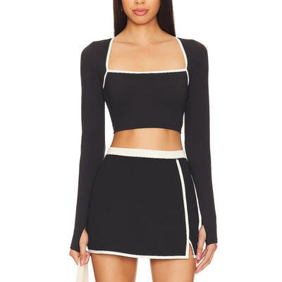 L*Space 'Campbell' Black Top Size S
