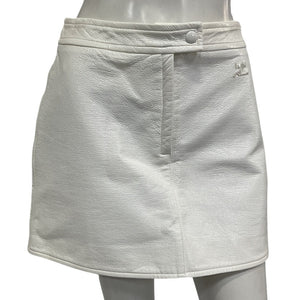 Courrèges Sleek White Reedition Skirt Size 38 FR / 6 US