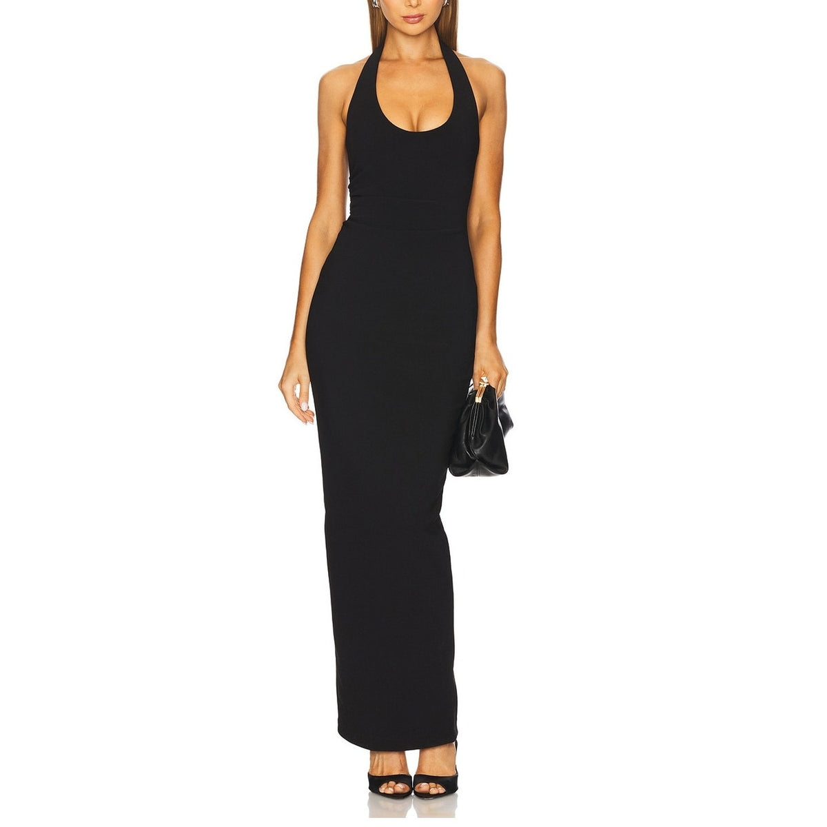 Nookie Sleek Black Natalia Maxi Dress Size M