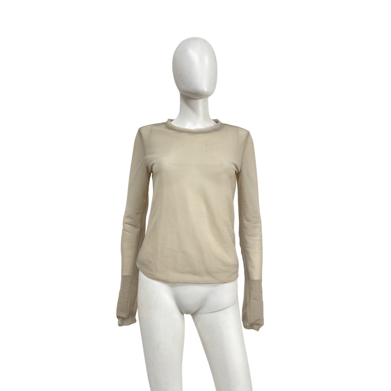 Proenza Schouler 'Dara' Beige Polyester Top Size XS