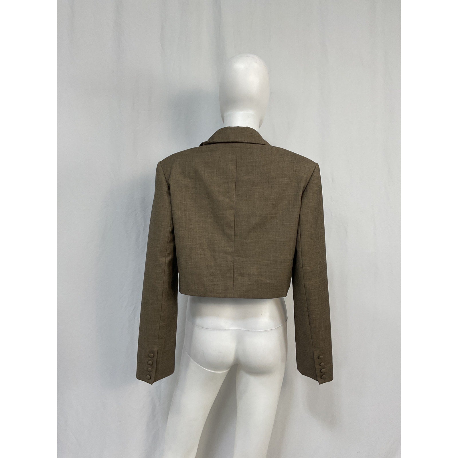 Reformation 'Jason' Tan Polyester Blazer Size 4