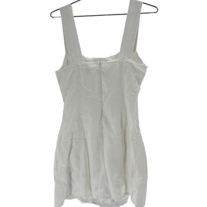 Reformation Linen White Elana Mini Dress Size 6